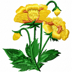 Flowers And Tree Embroidery Design 6 Flowers And Tree Embroidery Design 6